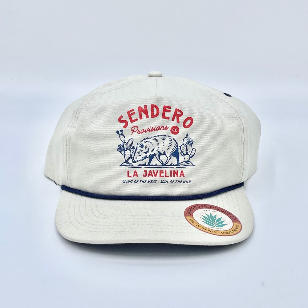 NEW Sendero Provisions La Javelina Flat Bill Rope Rodeo SnapBack Hat Adult OSFM - Picture 4 of 12